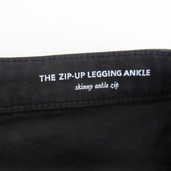 AG Adriano Goldschmied Black The Zip Up Legging Skinny Ankle Zip 28" Women's 30 - Picture 11 of 12
